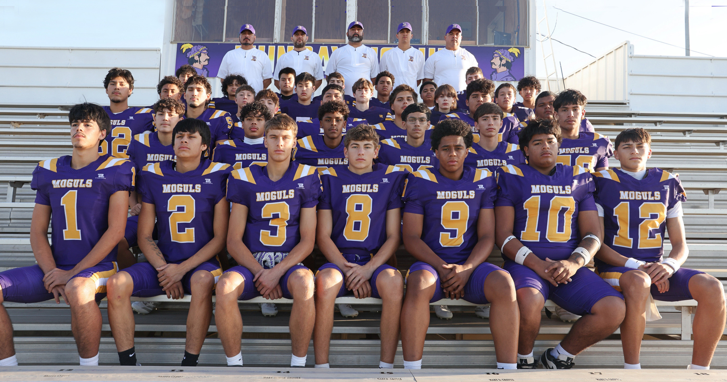 Above: Munday Moguls prepare for the 2026 football season. Below, the Moguls come away with the victory during their 2026 season opener. | LACI BOWMAN PHOTO