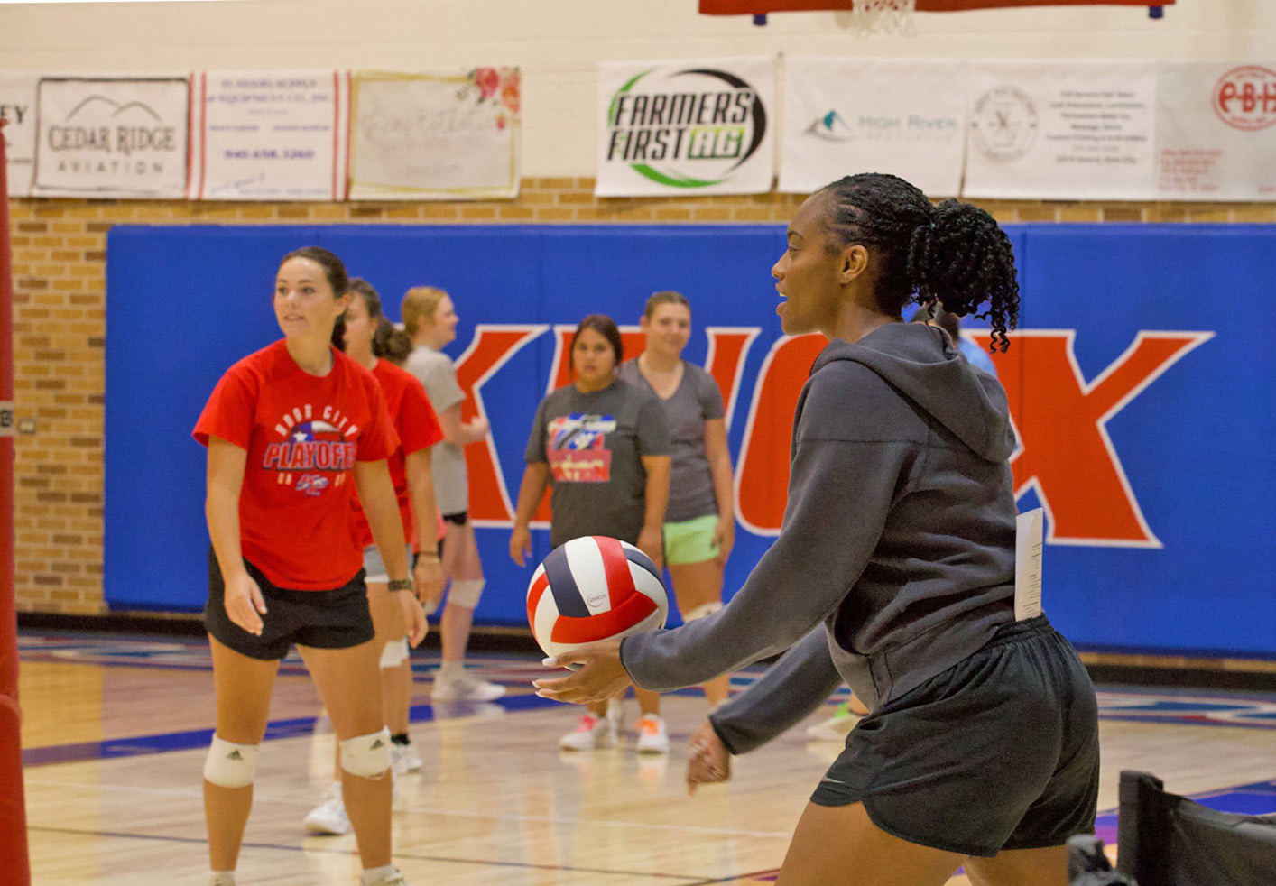 SPOTLIGHT ON KNOX CITY VOLLEYBALL CAMP AT TSU SHERI BATY PHOTOS