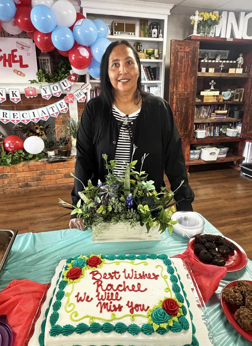 RETIREMENT RECOGNITION The Munday Nursing Center’s director of nurses, Rachel Gray, has retired after 30-yearplus career as CNA, LVN, RN and DON. | COURTESY PHOTO