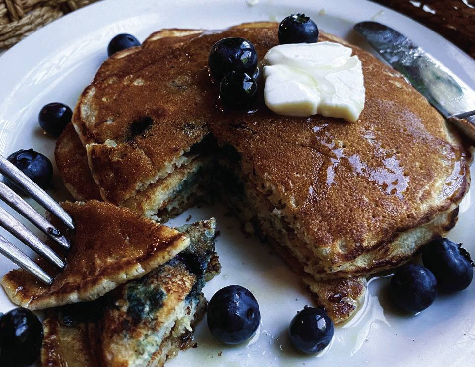 Blueberry pancakes hold health benefits