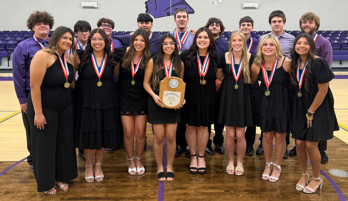 Benjamin’s production of “Kimberly Akimbo,” directed by Cody Propps, Jill Jackson, Stacie Propps and James Propps, was selected last week to advance to the area contest. The area contest is Thursday, April 9 at the Wylie HS Performing Arts Center (PAC); stay tuned to the News-Courier’s Facebook page for results after press time this week.There will be six plays, and no admission is charged. The first play is scheduled to begin at 2 p.m. | COURTESY PHOTO