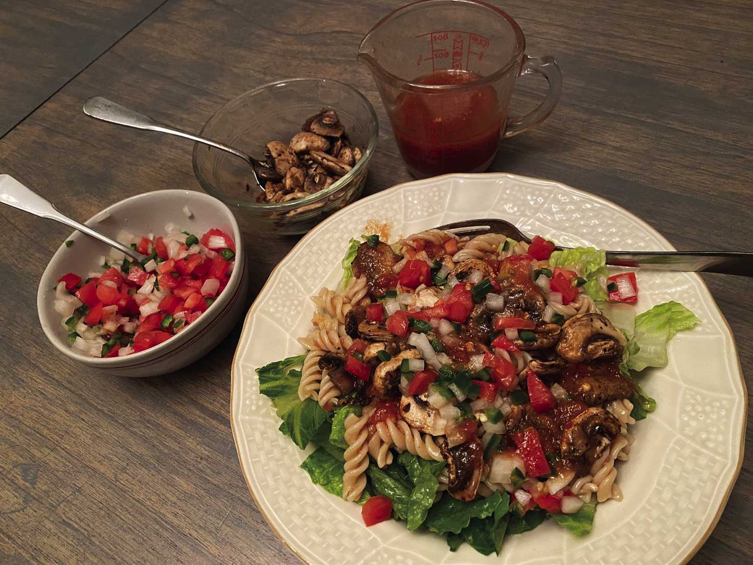 Refreshing pasta salad