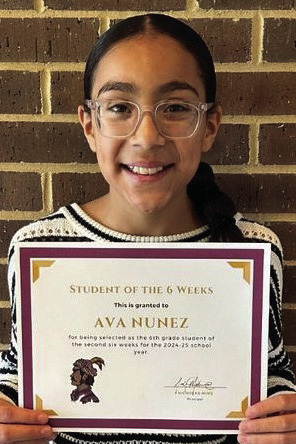 AVA NUNEZ 6TH GRADE