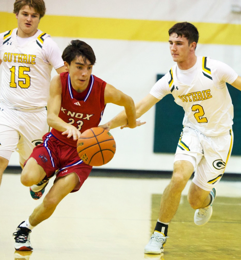 PUSHINGTHELIMIT IzaiahTrevino pushes the pace in Saturday’s win over Guthrie.