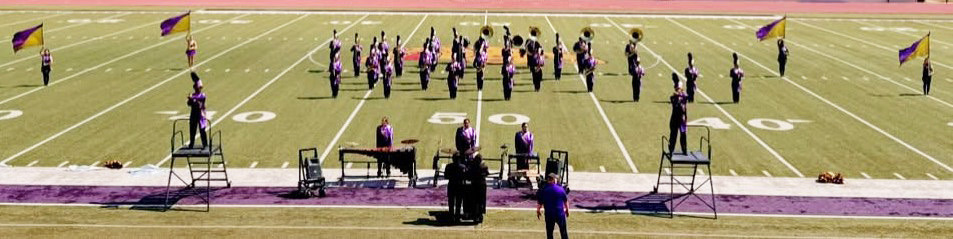 MUNDAY BAND SHOWED UP AND SHONE BRIGHT The Munday Purple Cloud Band took the field to compete in the Big Country Marching Festival in Abilene and brought home 3rd place in Class 1A and Best in Class Color Guard. | COURTESY PHOTO