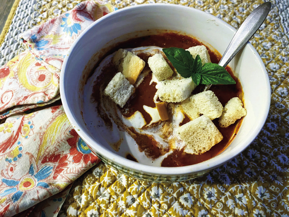 MEMORIES OF CHILDHOOD Tomato soup—with or without the accompaniment of saltines or a grilled cheese sandwich—is a fall favorite for many. | ANGELINA LaRUE PHOTO