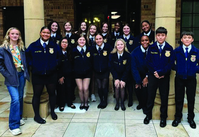 MUNDAYFFASTUDENTSCOMPETEDLeadershipDevelopmentEventsteamscompetedatthedistrict contest last week at Midwestern State University. Eder Perez earned st place for Spanish Creed and will advance to the Area contest. | COURTESY PHOTO