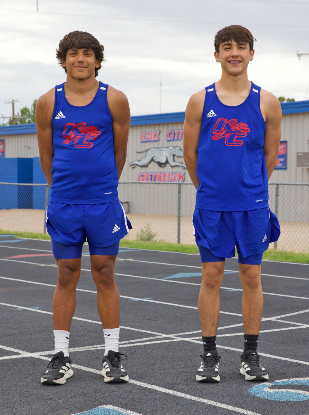 ON TO REGIONAL Boys track qualifiers for Knox City High School were #3 Hunter Lerma and Izaiah Trevino. | SHERI BATY