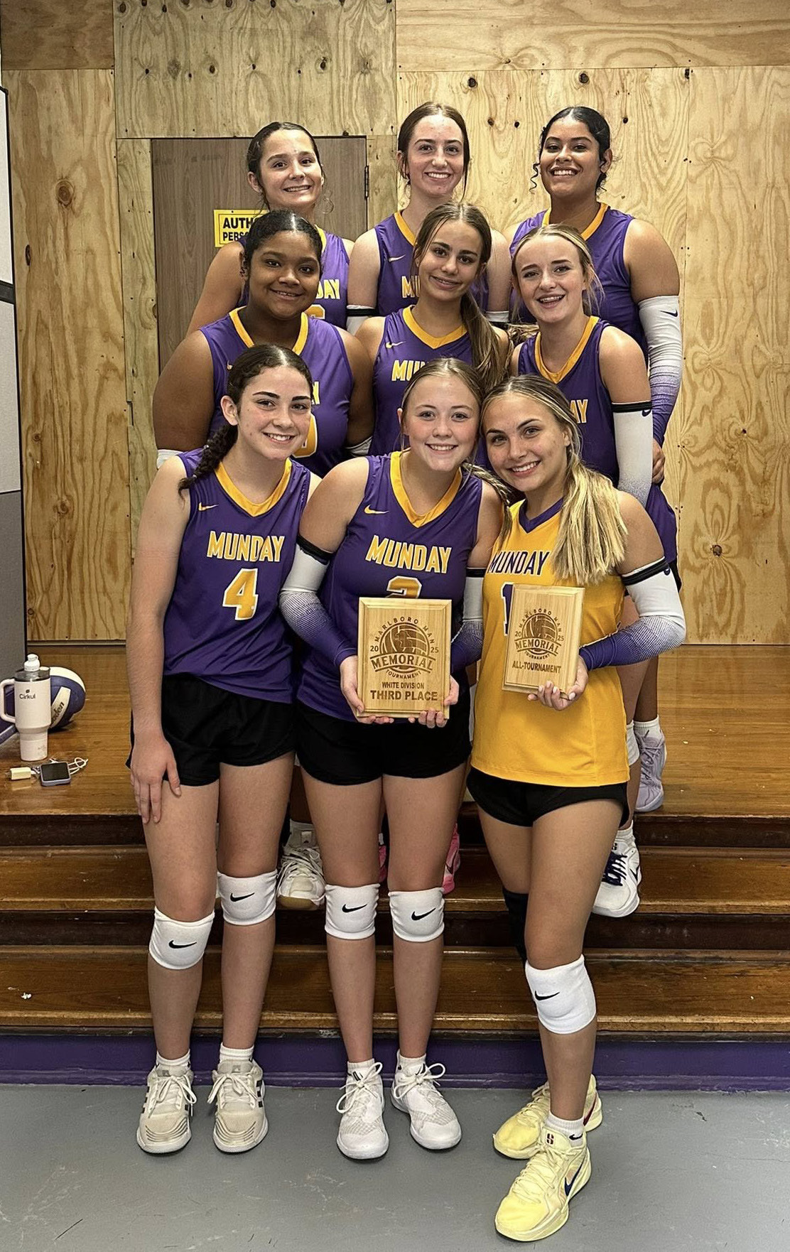 Congratulations go to the Munday Mogulettes for winning 3rd place in the white bracket of the Benjamin Marlboro Man Tournament. Congratulations also go to Kinslee Carver for being selected to the All-Tournament Team. | COURTESY PHOTOS