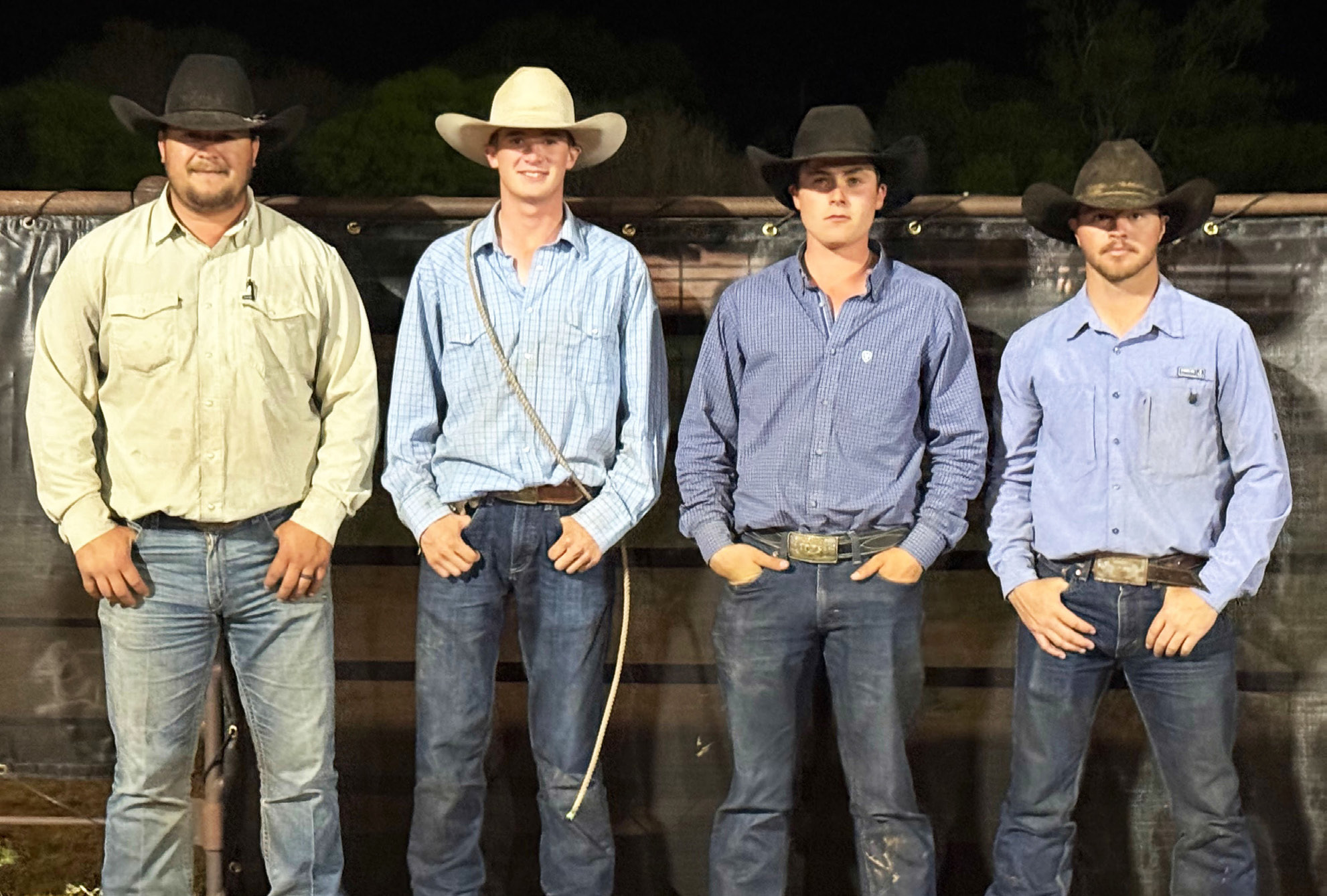 THOMPSON RANCH’S rodeo team emerged victorious among 24 teams in last weekend’s Knox Prairie Invitational Ranch Rodeo. | JONATHON BIRKENFIELD