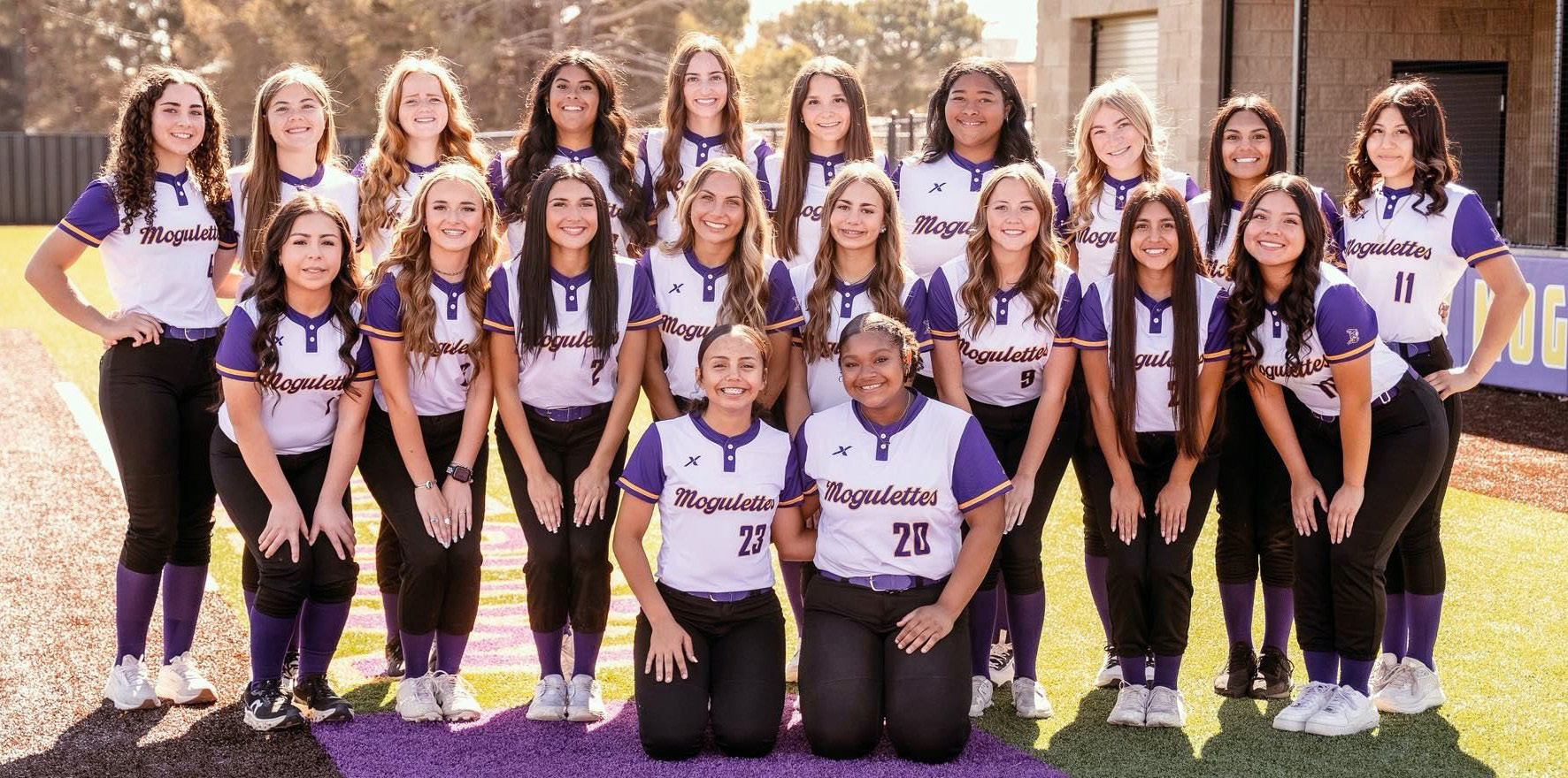HISTORIC SEASON Playing in a softball program that’s been in existence for only three seasons, the Munday Mogulettes have achieved back-to-back playoff appearances and have earned the most wins ever, 18-6, this year.They face Perrin-Whitt onThursday, April 23, in the first of a three-game series in Graford (results not available at press time). | COURTESY PHOTO