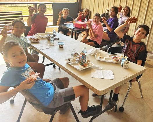SPECIAL TREATS FOR SCHOOL ATTENDANCE Benjamin Elementary fifth-grade students got a special treat to go with their lunch last week for best overall average daily attendance. | COURTESY PHOTO