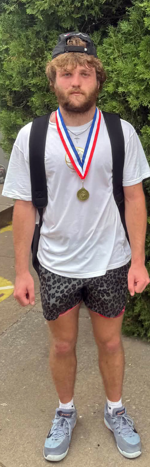 STATE BOUND Benjamin’s Keegan Hayes advanced to state tennis and was to compete in San Antonio on Thursday, May 7 (results not available at press time). | COURTESY PHOTO