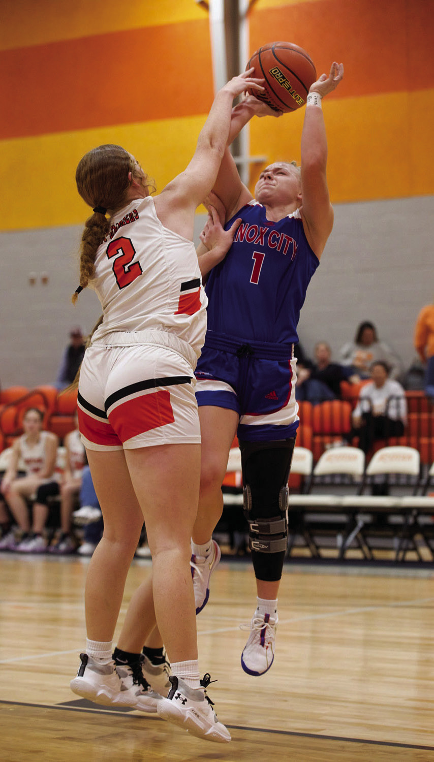 Paisley Morrow goes up for two. | SHERI BATY PHOTO