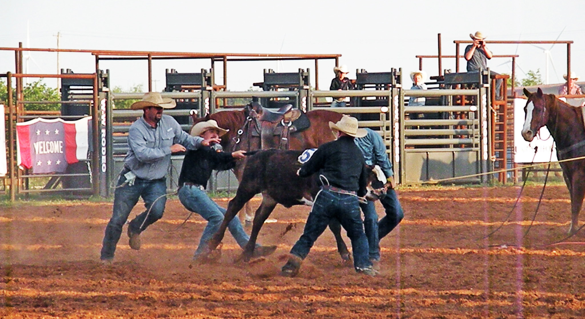 SADDLE UP! Teams from ranches from all around enter the rodeo to win cash prizes for recording the best score over two nights of competition. Bleacher seating for spectators is limited, so bring your lawn chair, back up to the fence, let down the tailgate and enjoy the fun! | RICHARD THOMPSON
