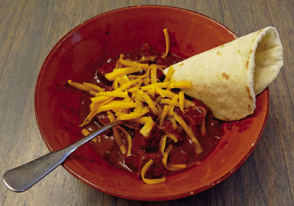 Brisket and bean slow-cooker chili