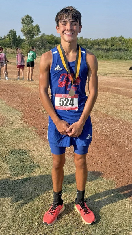 4th PLACE FINISH Knox City’s Izaiah Trevino took 4th in last Wednesday’s cross country meet. | SHERI BATY PHOTO