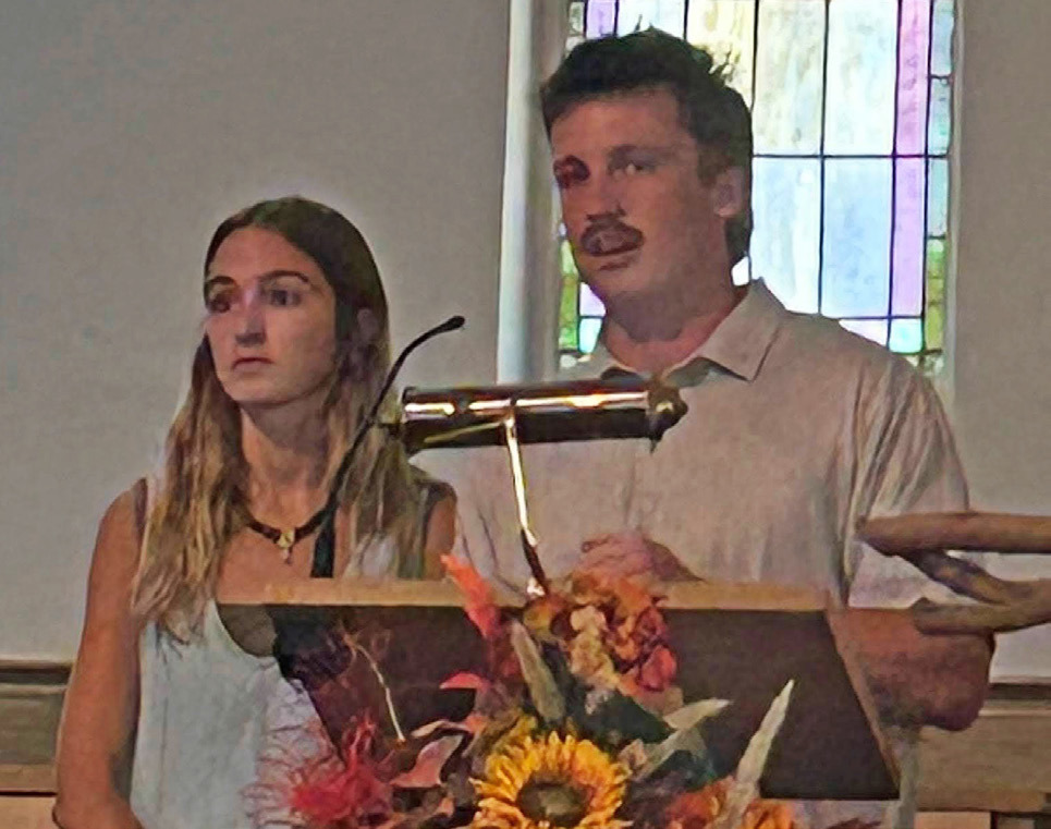 COLLEGE MISSIONARIES Munday graduate Carlie (Willison) Richburg and husband Sam reported on their work at OU. | Troy Parton