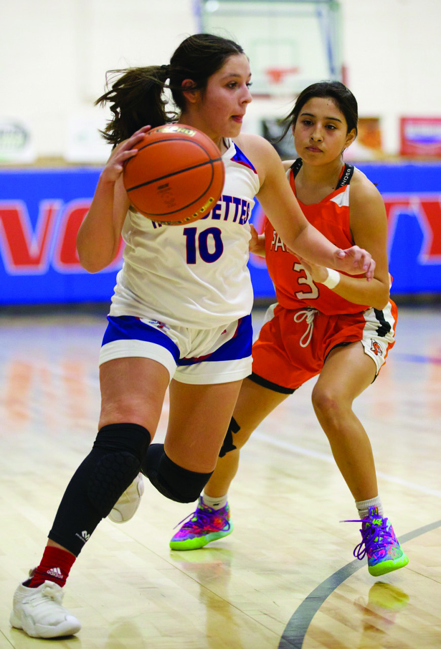 LAYUP Railee Arrieta with a drive to the net | SHERI BATY PHOTO