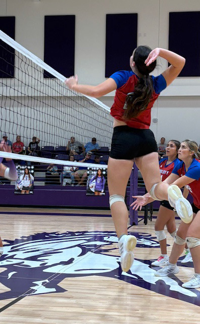 Knox City’s power outside hitter Savannah Friddle.
