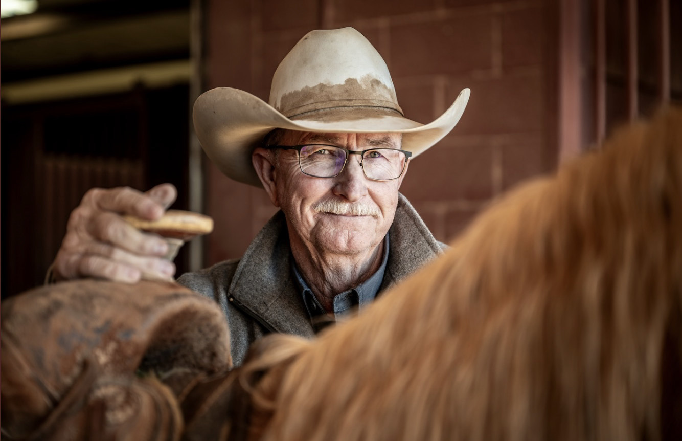 LEATHERS HANDS OVER REINS of 6666 Ranch operations to Dr. Nathan Canady, announced as new president of operations / Horse Division, and Dusty Burson, general manager of the Cattle Division, according to press releases from the ranch. | COURTESY PHOTO