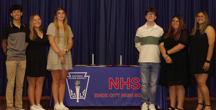 KC 2024 NATIONAL HONOR SOCIETY INDUCTEES are Joe Adam Morelos, Kamryn Pepper, K’Lee Grimsley, Colton Cox, Gabi Martinez and Aubrey Lerma. | SHERI BATY