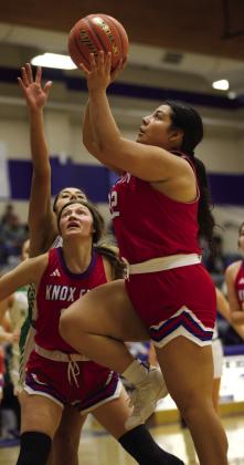 Reyna Alvarez takes the layup. | SHERI BATY PHOTO