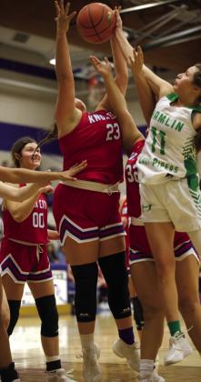 Aubrey Lerma grabs the rebound. | SHERI BATY PHOTO