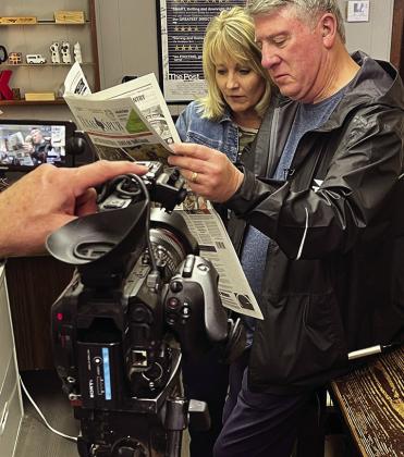 TEXASCOUNTRYREPORTER In their final year Bob and Kelli Phillips came to Spur to produce a segment onTheTexas Spur which is the flagship for a five-newspaper group which also includes The Post Dispatch, The Floyd County Hesperian-Beacon, The Knox County News-Courier and The Caprock Courier. | TEXAS SPUR PHOTO