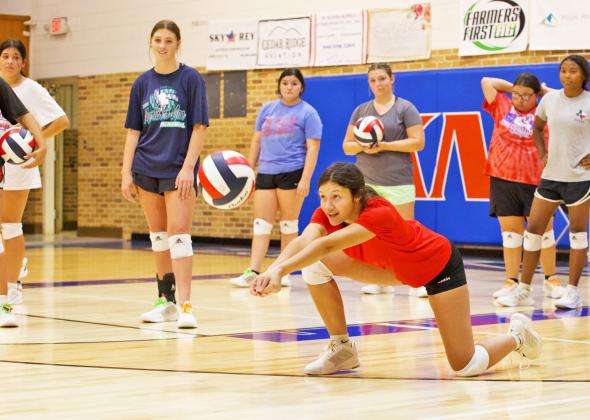 SPOTLIGHT ON KNOX CITY VOLLEYBALL CAMP AT TSU SHERI BATY PHOTOS
