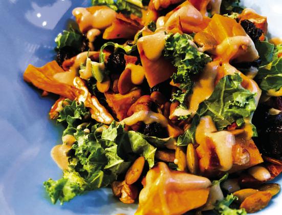 DELIGHTFUL SALAD Angela LaRue has pulled together a few common ingredients for a sweet and crunchy satisfying salad that fulfills the fall flavors without the weight of a heavy meal. | ANGELINA LARUE PHOTO