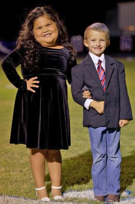 HOMECOMING ESCORTS Escorts for the evening were Camila Torres and Dakota Carter. | SHERI BATY PHOTO