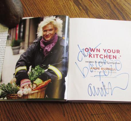 AUTOGRAPHED Anne Burrell autographed her book. | DONTHOMPSON PHOTO