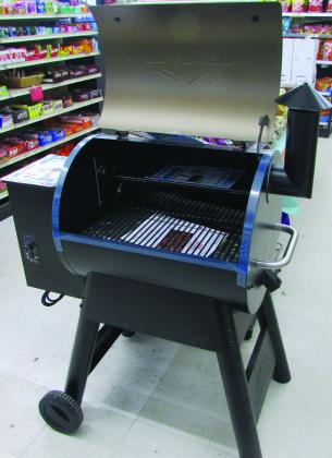 Treager Grill being raffled off by the Lions Club. Don Thompson/The Knox County News-Courier