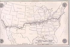THE NATIONAL OLDTRAILS ROAD, a precursor to Route 66 from 1912 to 1926, followed the course of the National Road in the east and railroads and Indian trails in the west for more than 3,000 miles coast to coast. | WIKIPEDIA