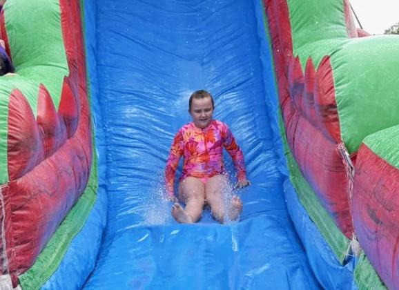 BENJAMIN ATTENDANCE PARTY When you have great attendance, you get rewarded with a party—at least at Benjamin! For 69 Benjamin students, an afternoon of fun on water slides was in store on Monday afternoon. The unseasonably hot temperatures came in handy. | COURTESY PHOTOS