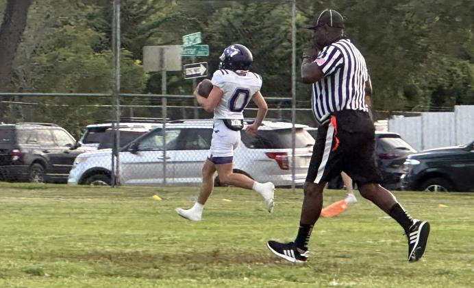 BENJAMINMUSTANGSTOPWARRIORS in their season opener against the Amarillo PCHEA warriors on Friday, August 29. | COURTESY PHOTO