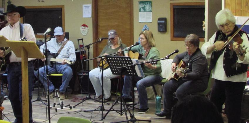 Area musicians perform at the Knox County Aging Center. Photo by Don Thompson