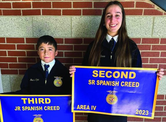 Munday FFA is State bound!