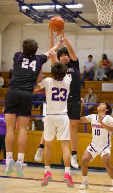 MUSTANGS TAKE CONTROL The Mustangs took control of the game early in the first quarter of last week’s game andtookthewin.TheBenjamin Mustangs are alone in second place in the district standings and control their own destiny towards the playoffs. | SHERI BATY PHOTO