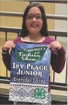 1ST PLACE Annalea Hall won her division in the Buying Category of Everyday Living. | COURTESY PHOTO