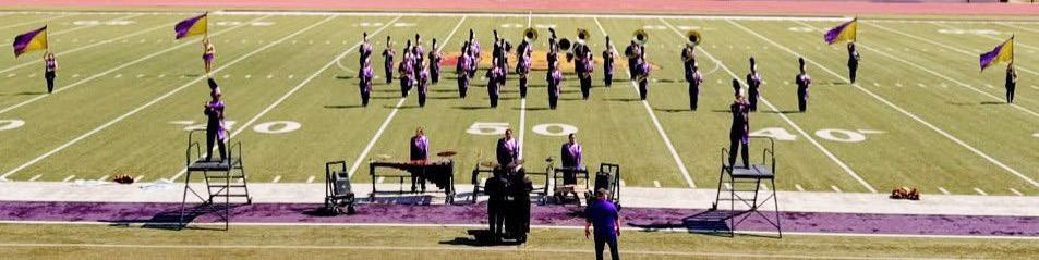 MUNDAY BAND SHOWED UP AND SHONE BRIGHT The Munday Purple Cloud Band took the field to compete in the Big Country Marching Festival in Abilene and brought home 3rd place in Class 1A and Best in Class Color Guard. | COURTESY PHOTO