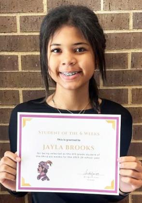 JAYLA BROOKS, 8th GRADE