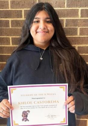 KHLOE CASTORENA, 10th GRADE