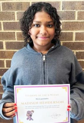 MADISEN HENDERSON, 7th GRADE