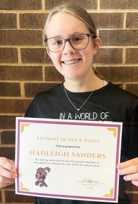 HADLEIGH SANDERS, 9th GRADE