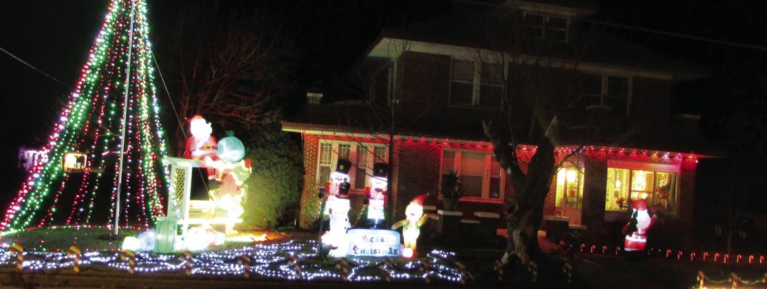 The tall Christmas tree won Second place for Keith and Brand Kureska. | DON THOMPSON PHOTO
