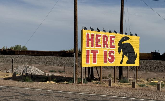 HERE IT IS On July 8, our crew traveled through Joseph City, Arizona, to visit the famous Jack Rabbit Trading Post and snap a photo of its iconic billboard. | TEXAS SPUR