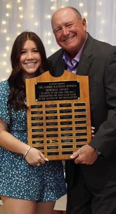 Sammie Rayburn Bowman Memorial Award Photo by Lacy Bowman