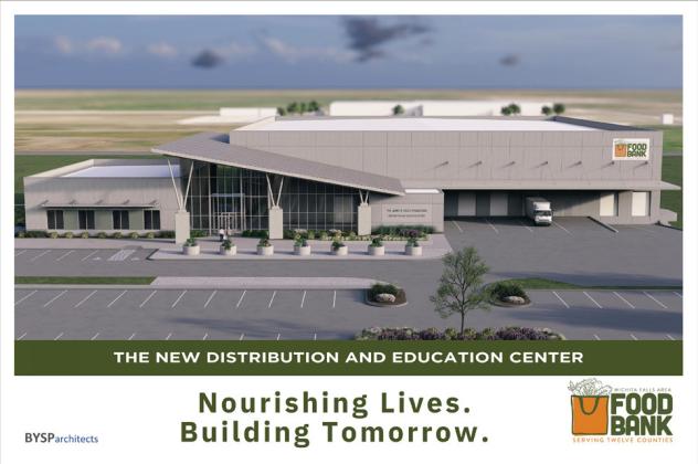 NEW FOOD BANK FACILITY Community support will extend the Wichita Falls Area Food Bank’s reach, triple its impact, and ensure more neighbors have access to the nourishment they need. | COURTESY ART